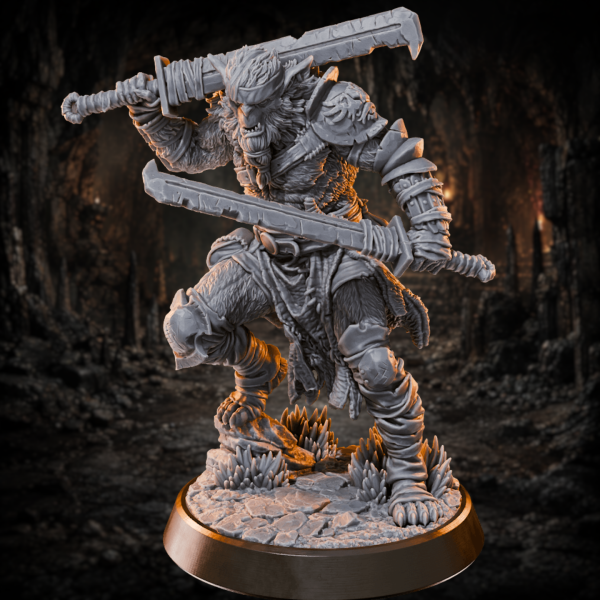 Dual-Wielding Bugbear - The Twin Bladedancer