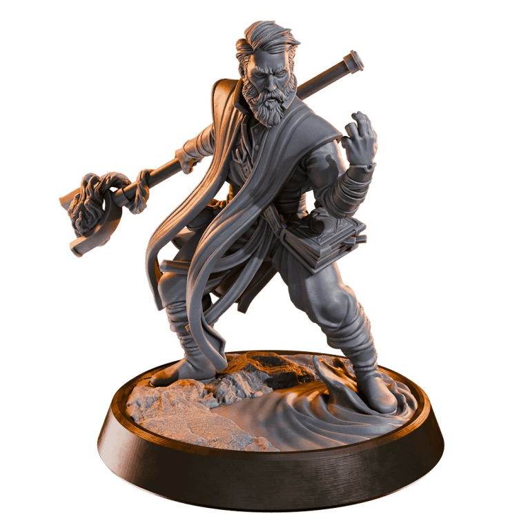 Kaelen, Tidecrest Disciple – The Iron Anchor — Display Edition