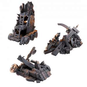 Broken Siege Engines - Battlefield Debris