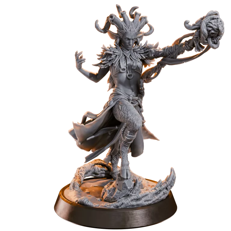 Elandra Copperhoof — Female Druid Satyr — Display Edition