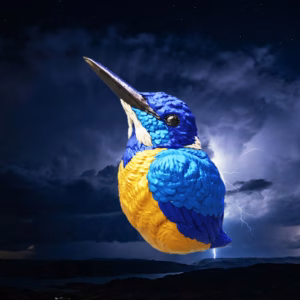 Figurine of Wondrous Power of Lazurite Kingfisher — Life Size Prop