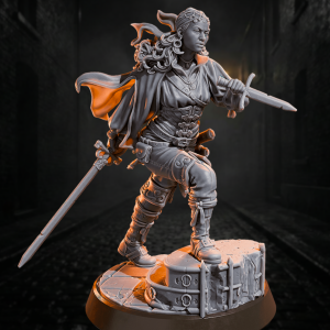 Clara, the Street Duelist — Human Fighter