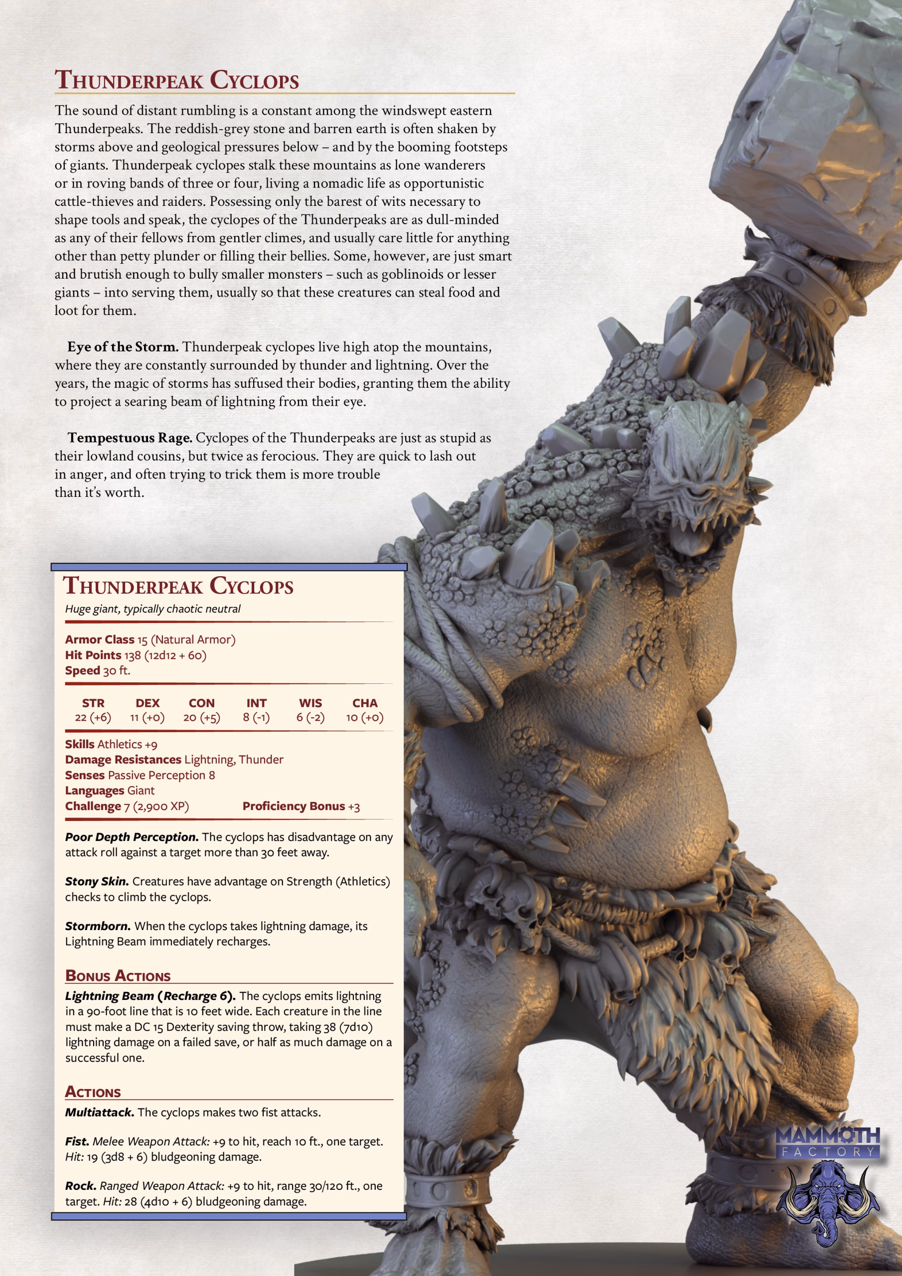 Grok-Marr, the Peak-Cracker — Thunderpeak Cyclops - Image 3