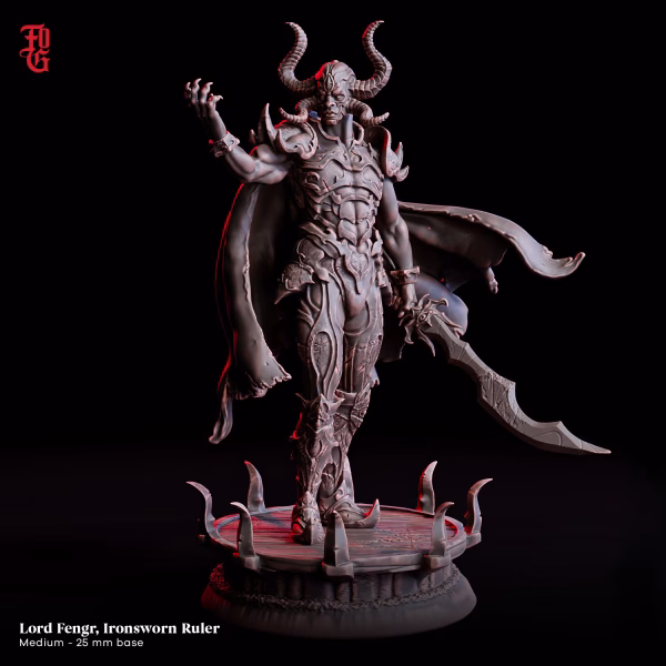 Lord Fengr, Ironsworn Ruler – The Obsidian Monarch