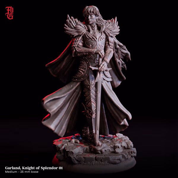 Garland, Knight of Splendor – The Gilded Sentinel