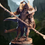 Apokris the Resolute – Silver Dragonkin Paladin
