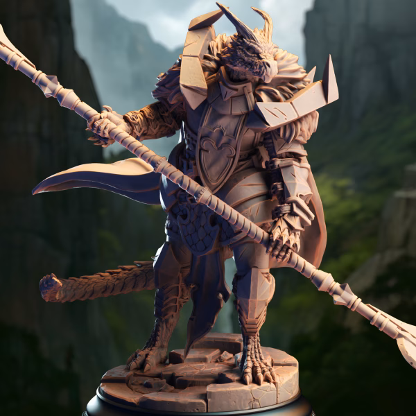 Apokris the Resolute – Silver Dragonkin Paladin