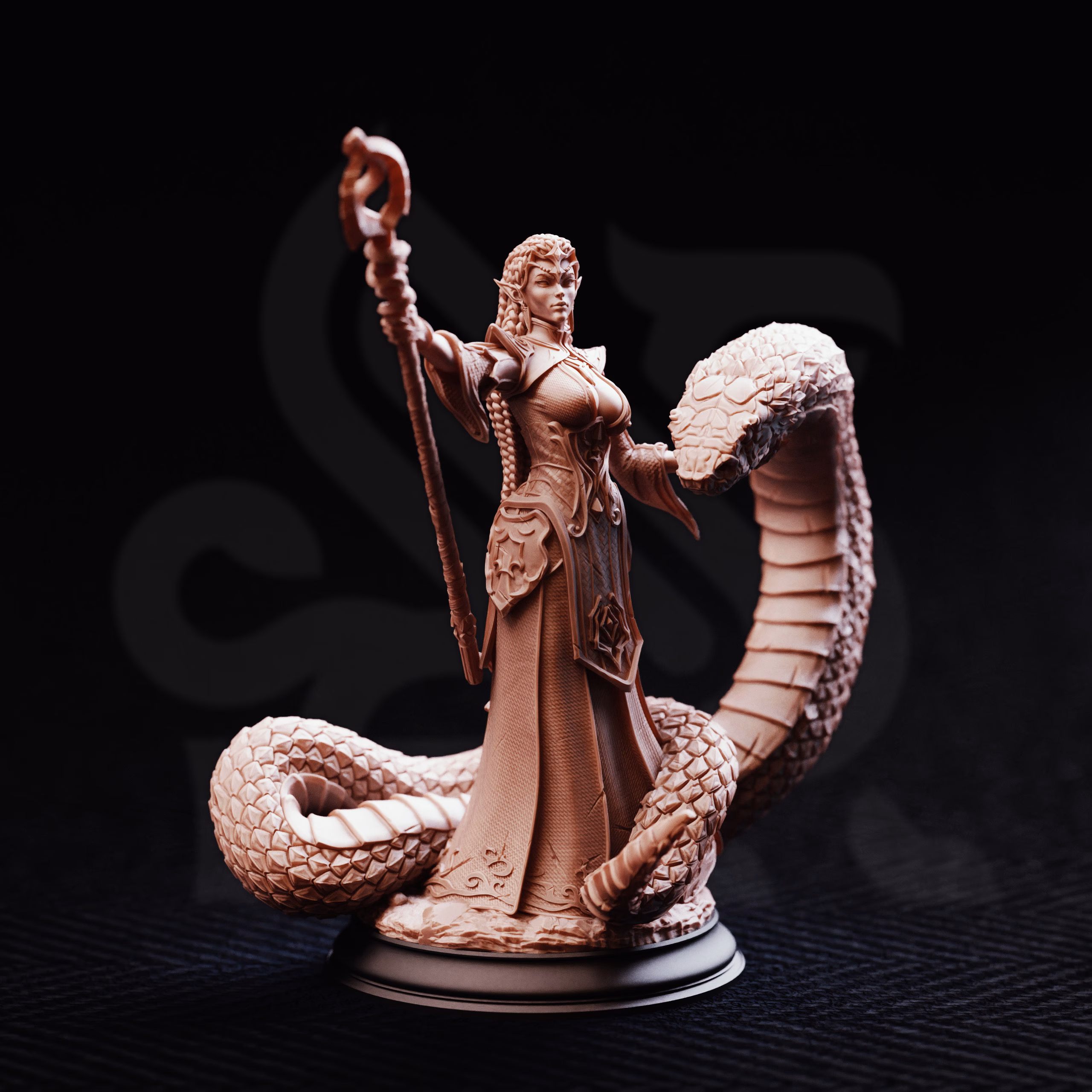 Zarya, Sun Elf Snake Sorceress – The Serpentine Scholar - Image 3
