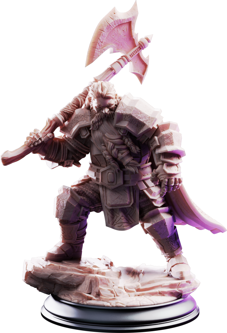 Took, Dwarven Axeman – The Vengeful Sibling — Display Edition